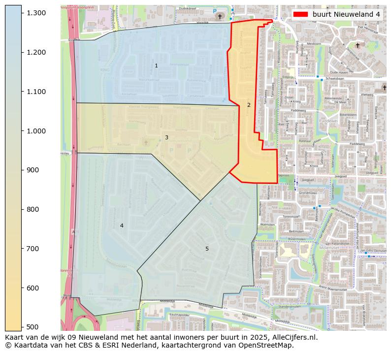 Afbeelding van de buurt Nieuweland 4 op de kaart.