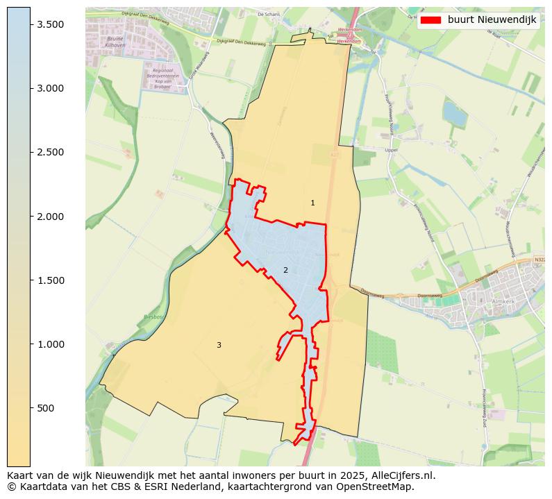 Afbeelding van de buurt Nieuwendijk op de kaart.