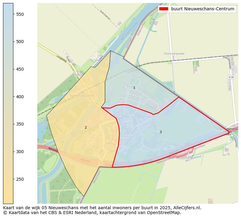 Afbeelding van de buurt Nieuweschans-Centrum op de kaart.