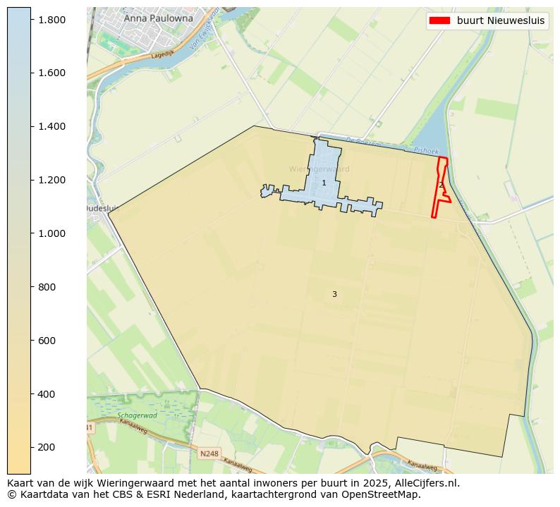 Afbeelding van de buurt Nieuwesluis op de kaart.