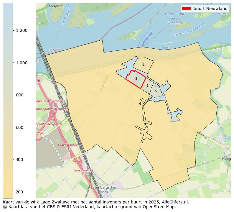 Afbeelding van de buurt Nieuwland op de kaart.