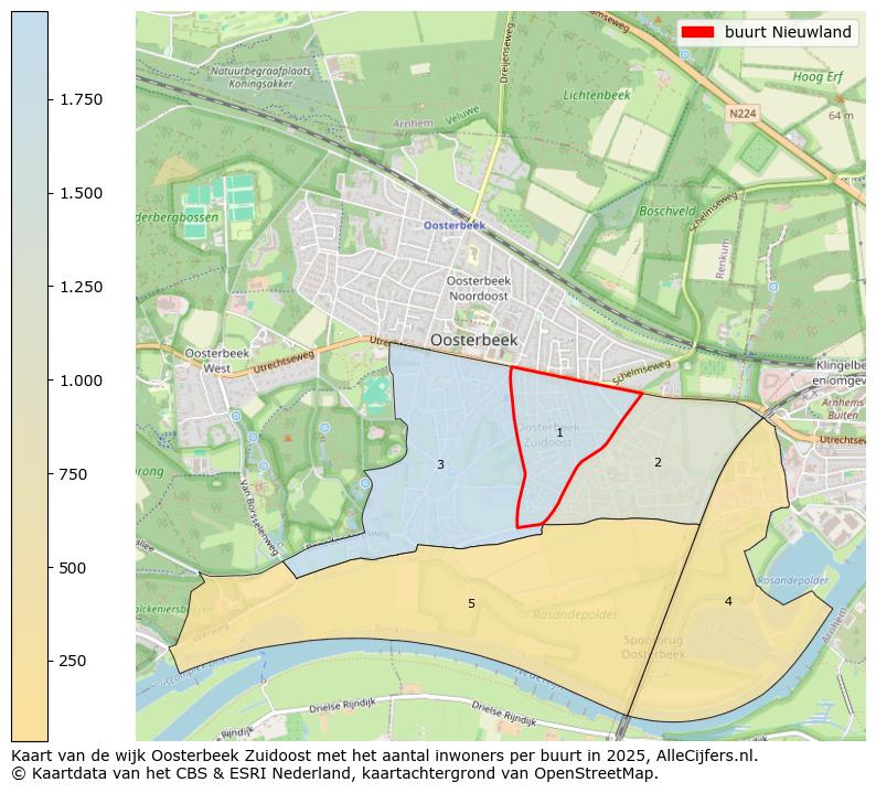 Afbeelding van de buurt Nieuwland op de kaart.