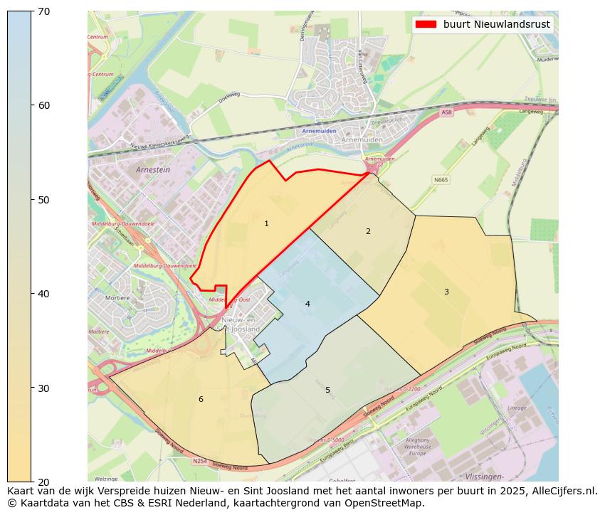 Afbeelding van de buurt Nieuwlandsrust op de kaart.