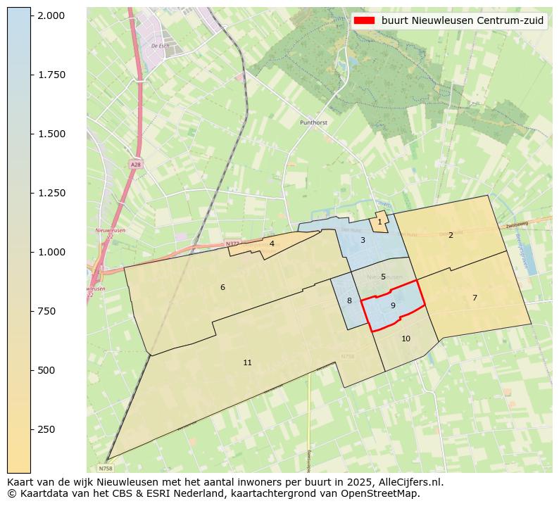 Afbeelding van de buurt Nieuwleusen Centrum-zuid op de kaart.