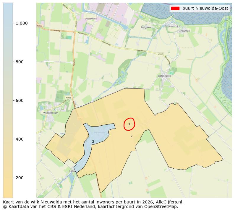 Afbeelding van de buurt Nieuwolda-Oost op de kaart.