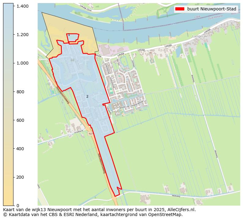 Afbeelding van de buurt Nieuwpoort-Stad op de kaart.