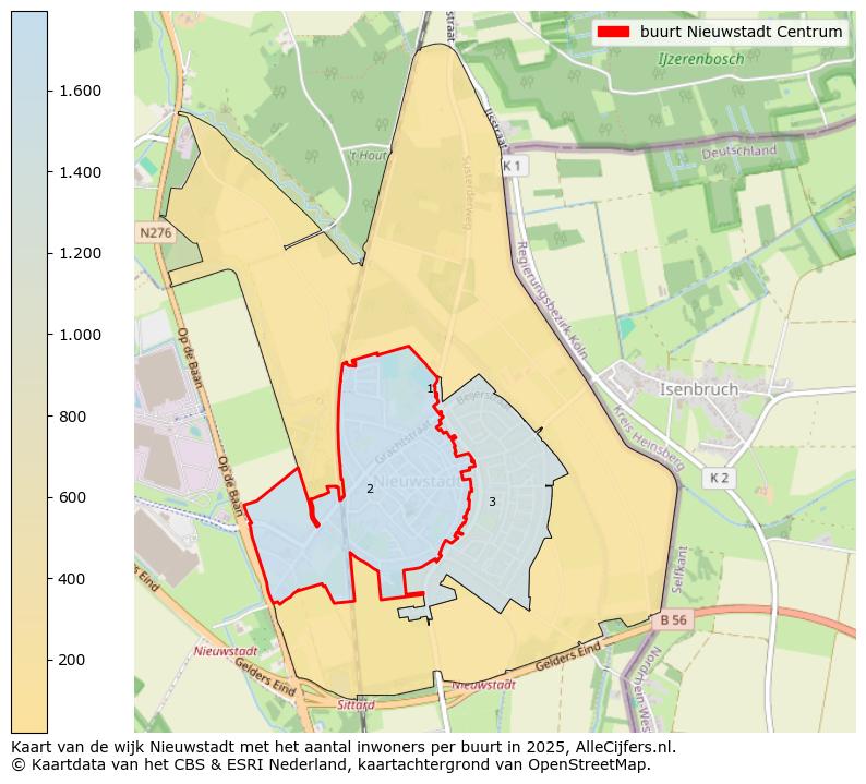 Afbeelding van de buurt Nieuwstadt Centrum op de kaart.