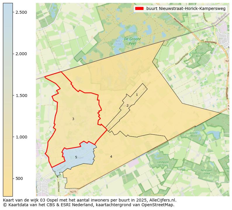 Afbeelding van de buurt Nieuwstraat-Horick-Kampersweg op de kaart.
