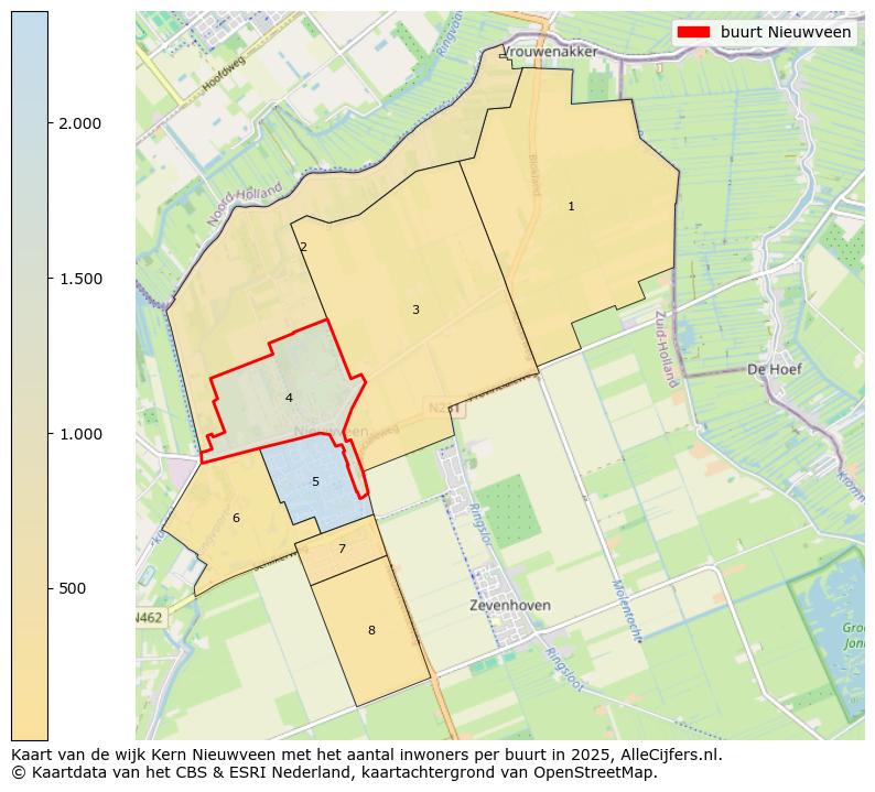 Afbeelding van de buurt Nieuwveen op de kaart.