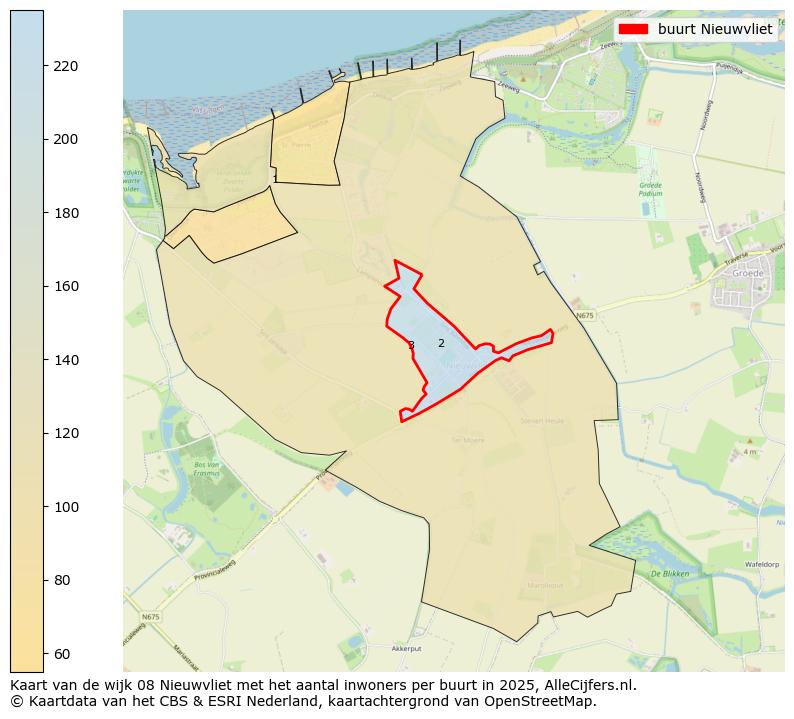 Afbeelding van de buurt Nieuwvliet op de kaart.