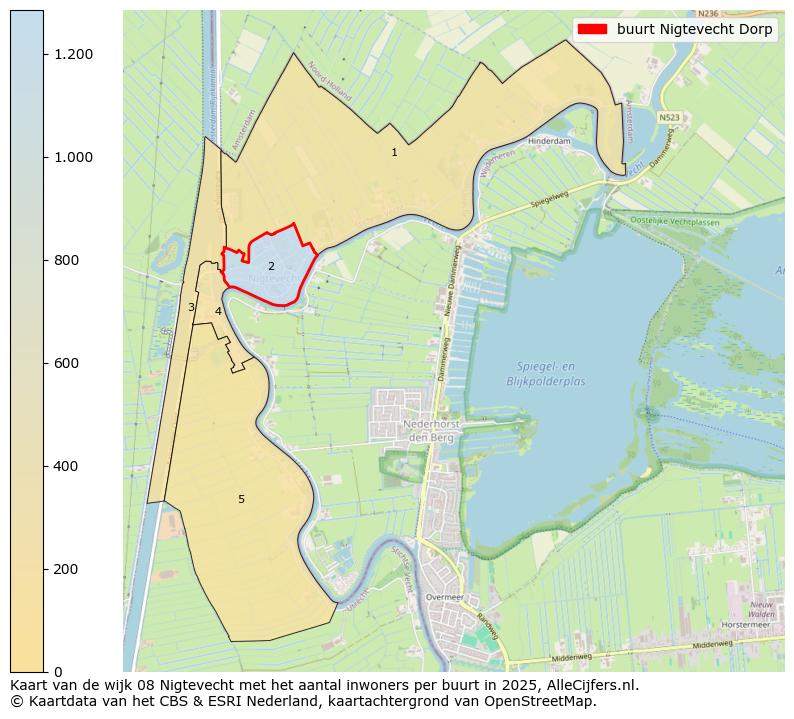 Afbeelding van de buurt Nigtevecht Dorp op de kaart.