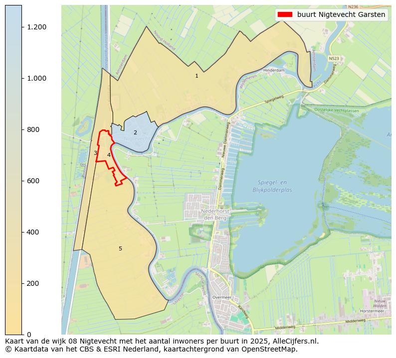 Afbeelding van de buurt Nigtevecht Garsten op de kaart.
