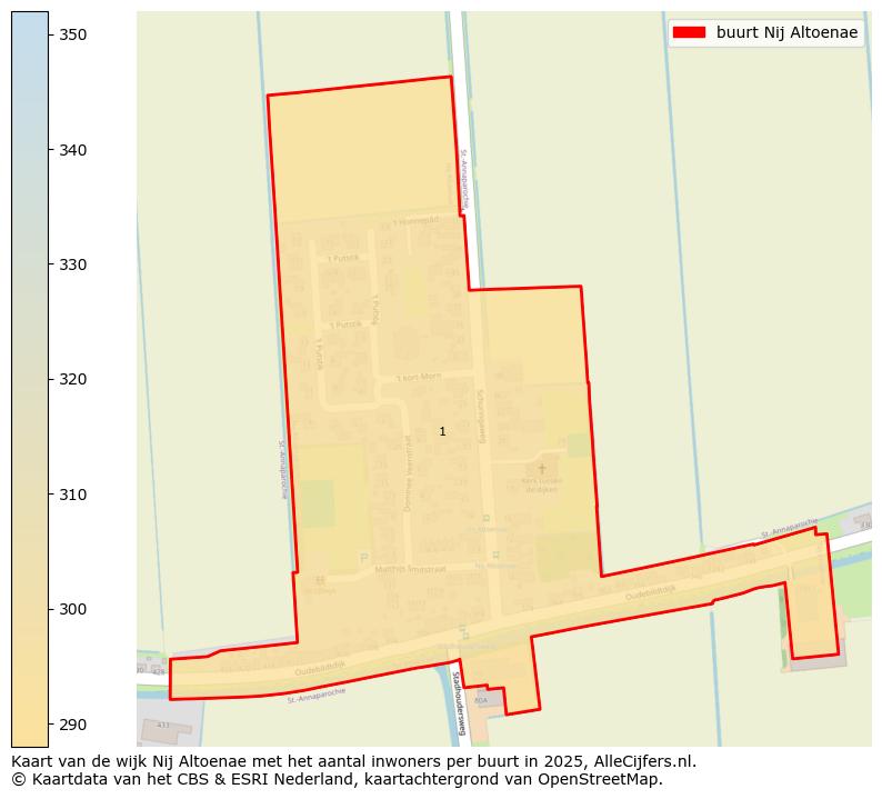 Afbeelding van de buurt Nij Altoenae op de kaart.