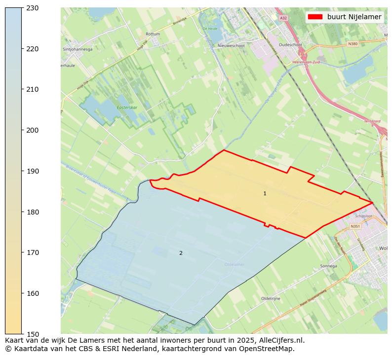 Afbeelding van de buurt Nijelamer op de kaart.