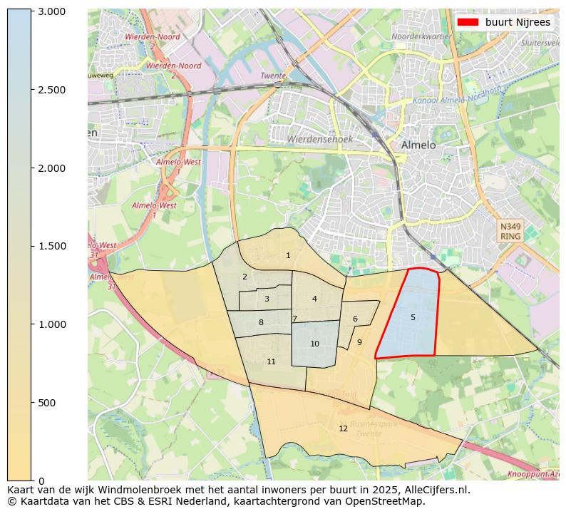 Afbeelding van de buurt Nijrees op de kaart.