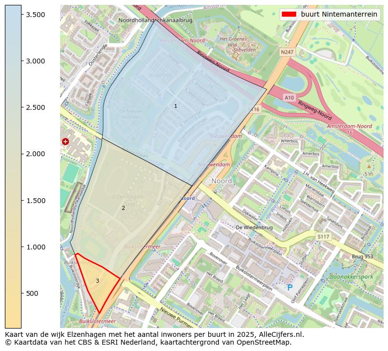 Afbeelding van de buurt Nintemanterrein op de kaart.