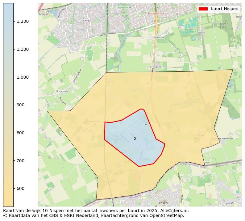 Afbeelding van de buurt Nispen op de kaart.