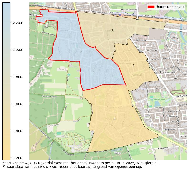 Afbeelding van de buurt Noetsele I op de kaart.