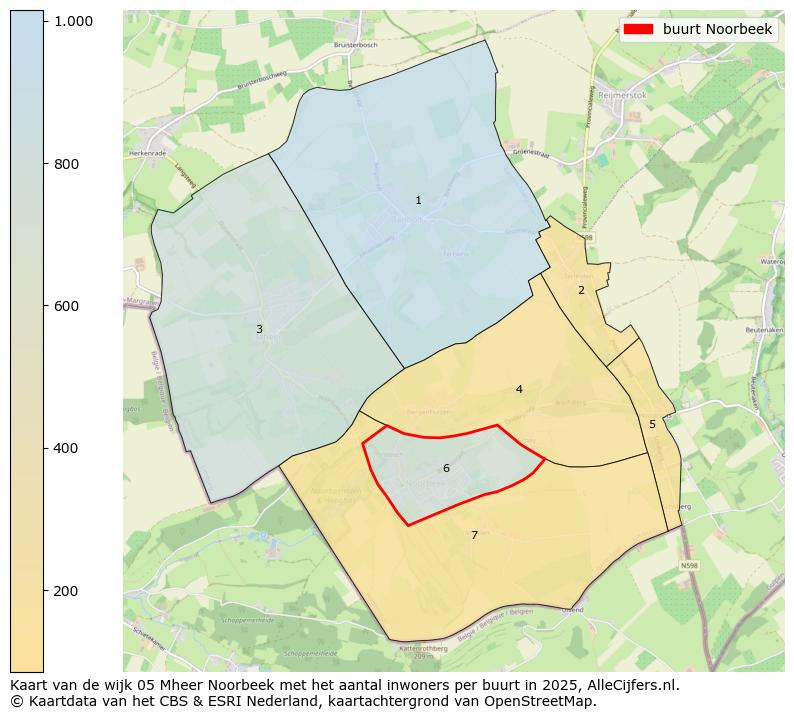 Afbeelding van de buurt Noorbeek op de kaart.