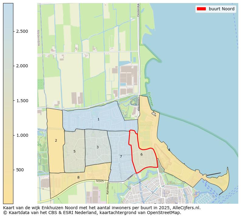 Afbeelding van de buurt Noord op de kaart.