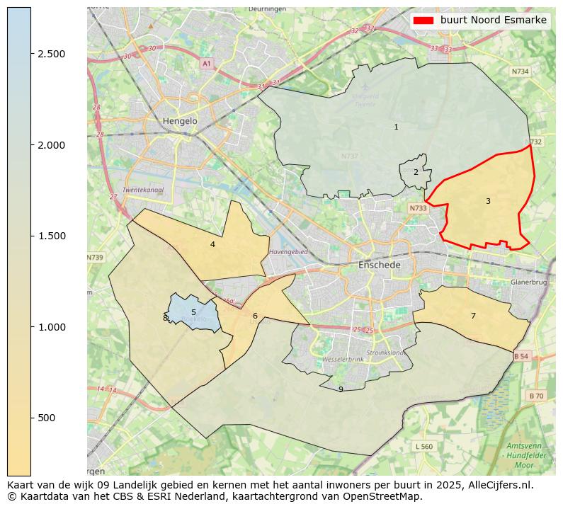 Afbeelding van de buurt Noord Esmarke op de kaart.