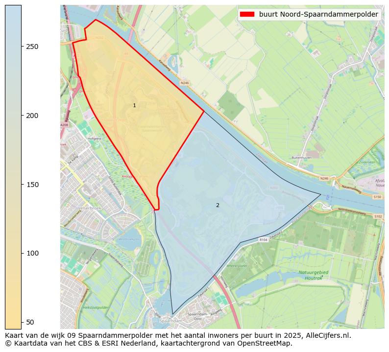 Afbeelding van de buurt Noord-Spaarndammerpolder op de kaart.