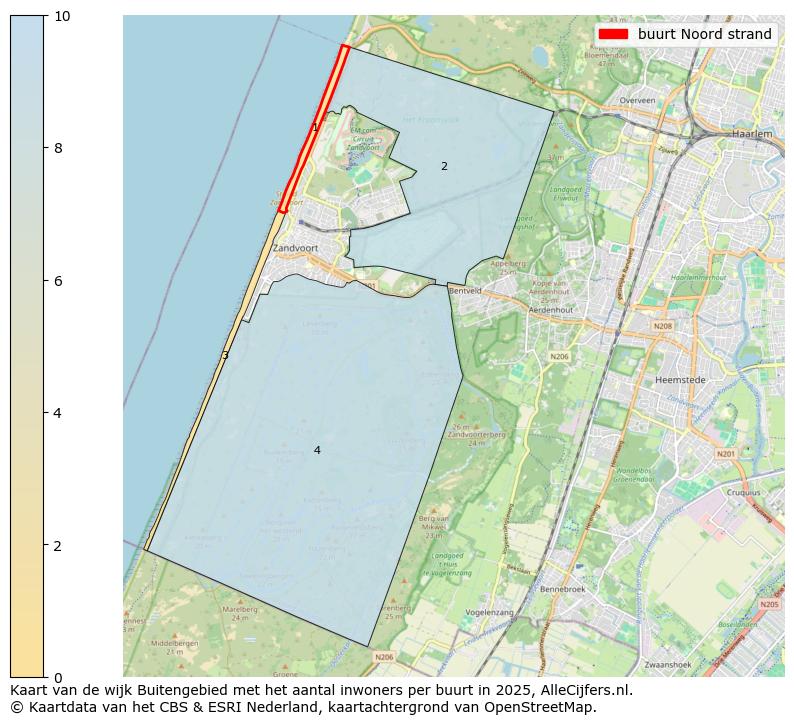 Afbeelding van de buurt Noord strand op de kaart.
