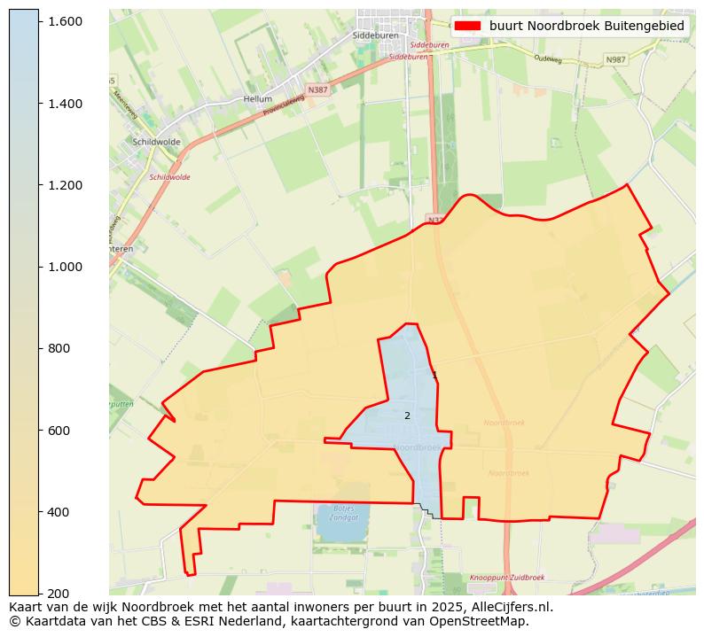 Afbeelding van de buurt Noordbroek Buitengebied op de kaart.