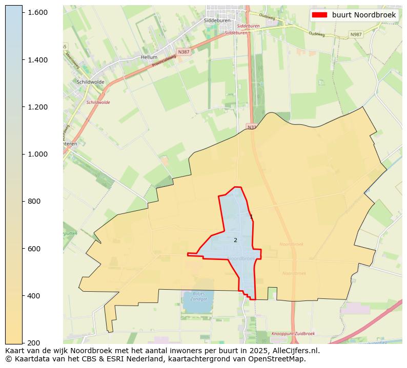 Afbeelding van de buurt Noordbroek op de kaart.