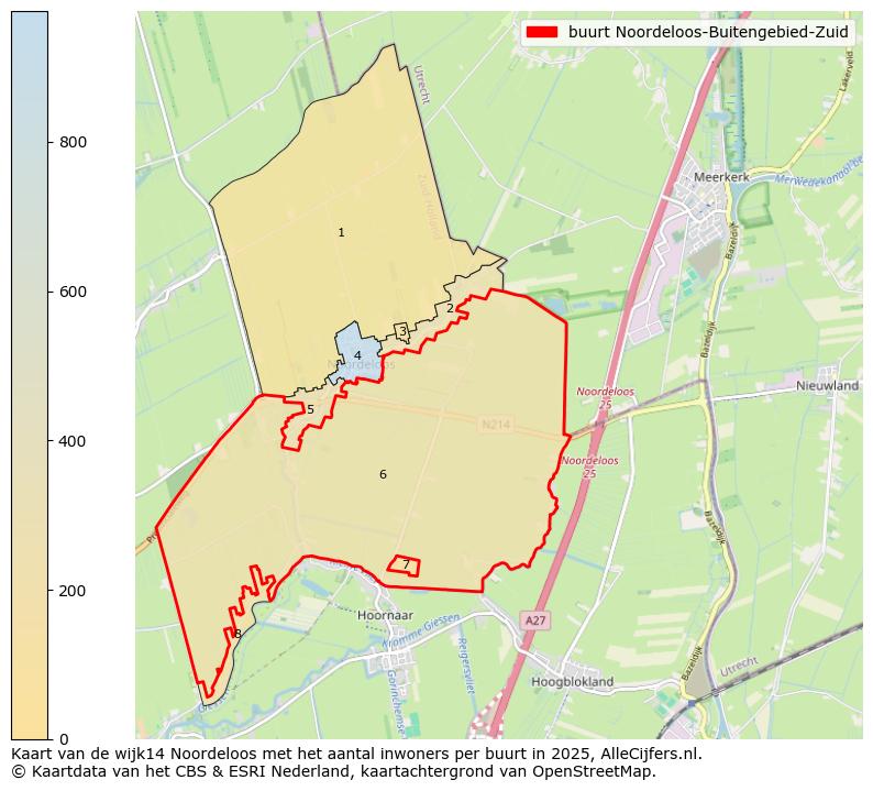 Afbeelding van de buurt Noordeloos-Buitengebied-Zuid op de kaart.