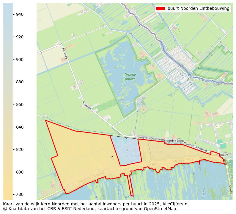 Afbeelding van de buurt Noorden Lintbebouwing op de kaart.