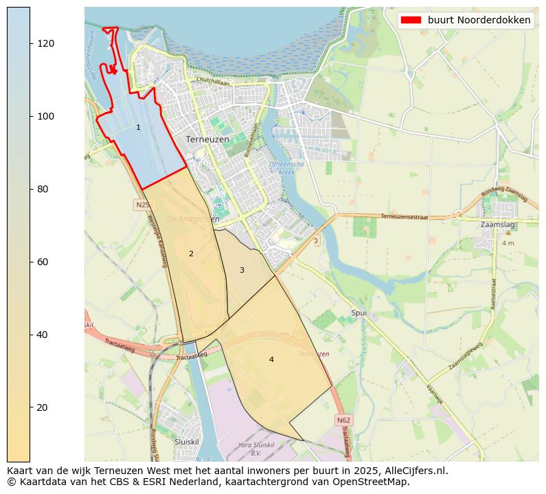 Afbeelding van de buurt Noorderdokken op de kaart.