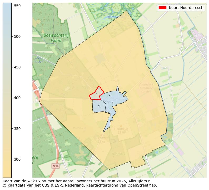 Afbeelding van de buurt Noorderesch op de kaart.