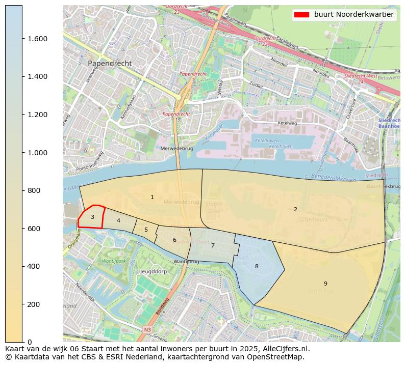 Afbeelding van de buurt Noorderkwartier op de kaart.