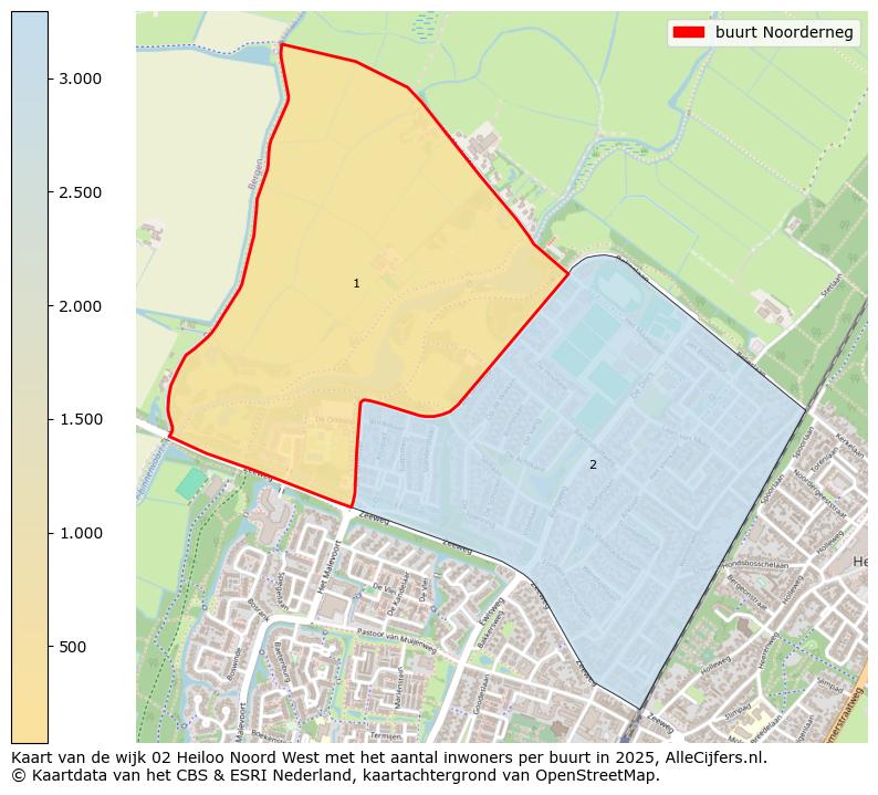 Afbeelding van de buurt Noorderneg op de kaart.