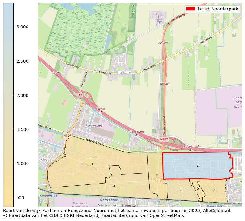Afbeelding van de buurt Noorderpark op de kaart.
