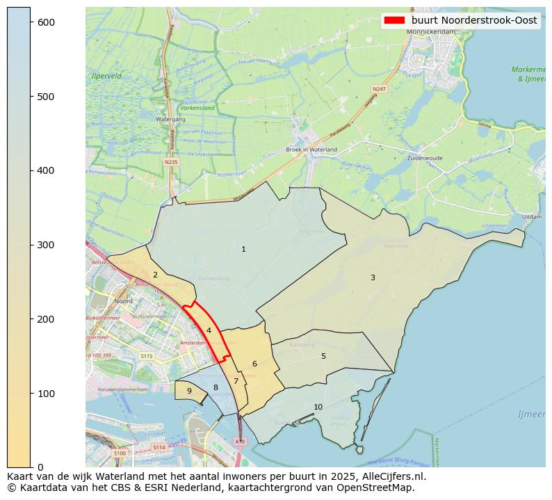 Afbeelding van de buurt Noorderstrook-Oost op de kaart.