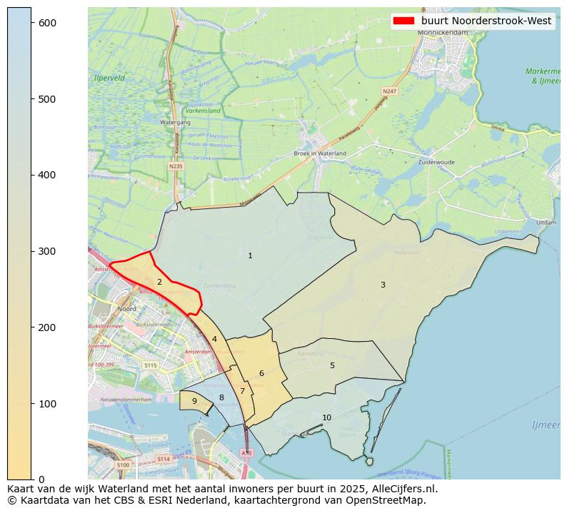 Afbeelding van de buurt Noorderstrook-West op de kaart.