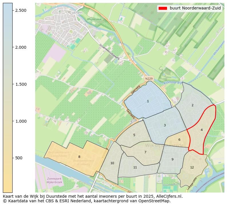 Afbeelding van de buurt Noorderwaard-Zuid op de kaart.