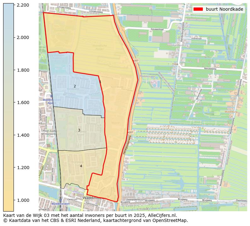 Afbeelding van de buurt Noordkade op de kaart.