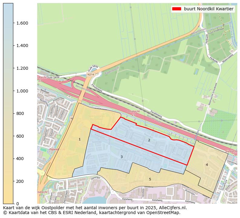 Afbeelding van de buurt Noordkil Kwartier op de kaart.