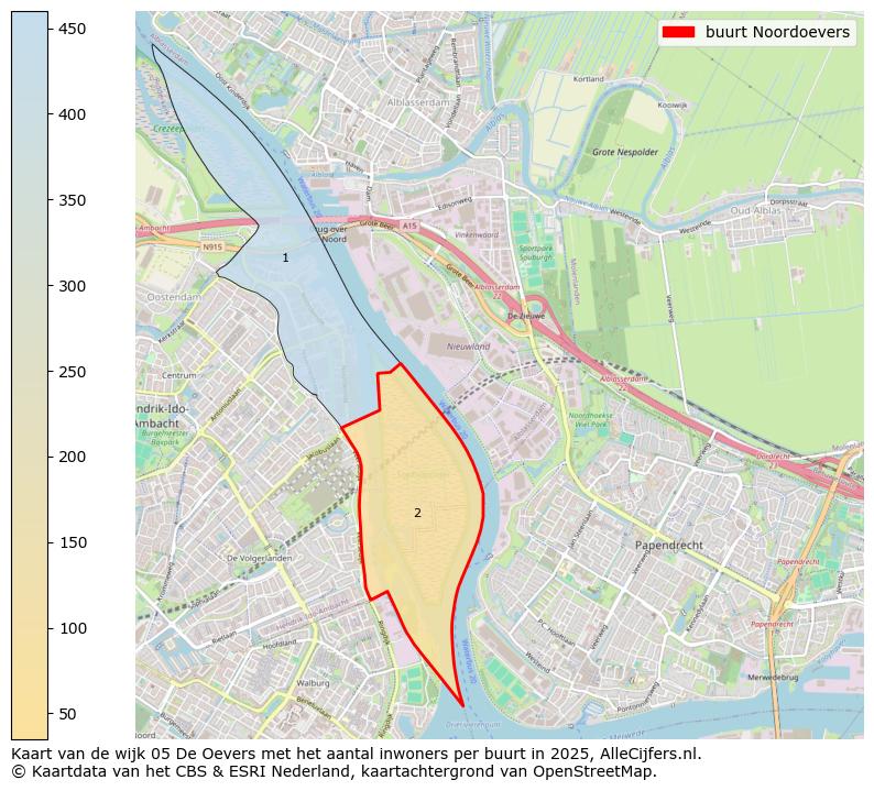 Afbeelding van de buurt Noordoevers op de kaart.