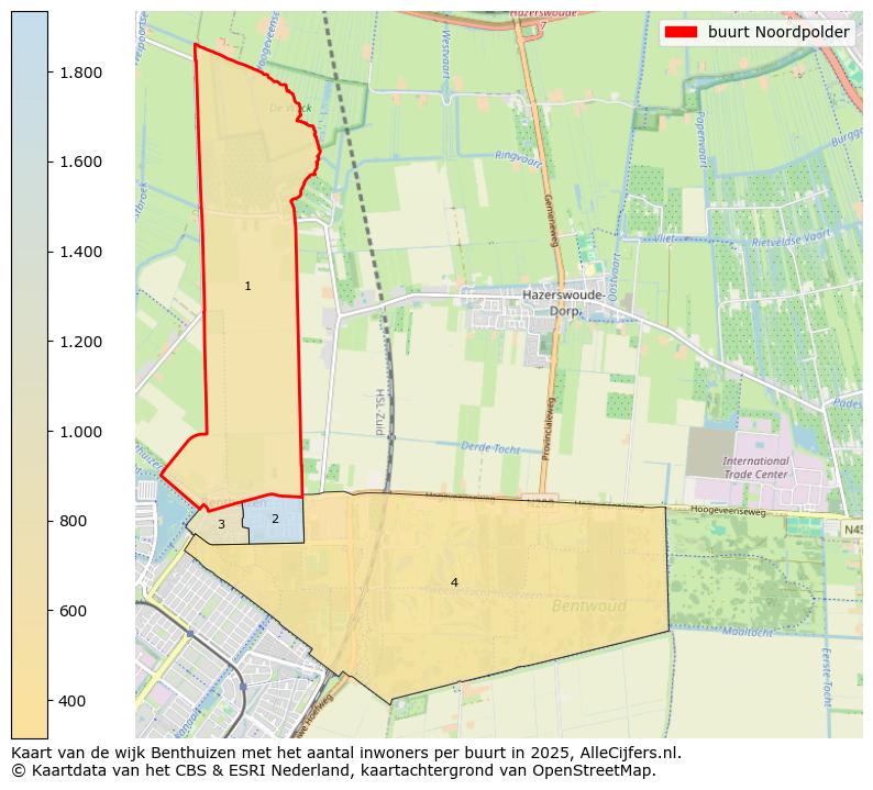 Afbeelding van de buurt Noordpolder op de kaart.