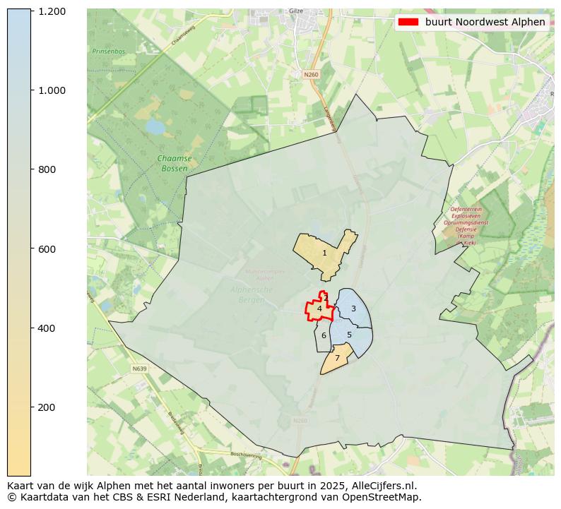 Afbeelding van de buurt Noordwest Alphen op de kaart.