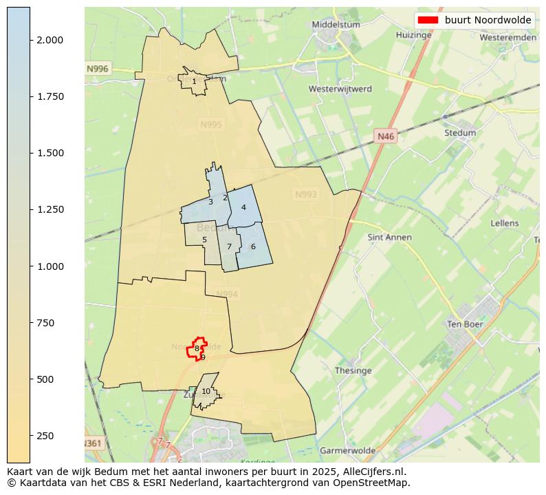 Afbeelding van de buurt Noordwolde op de kaart.
