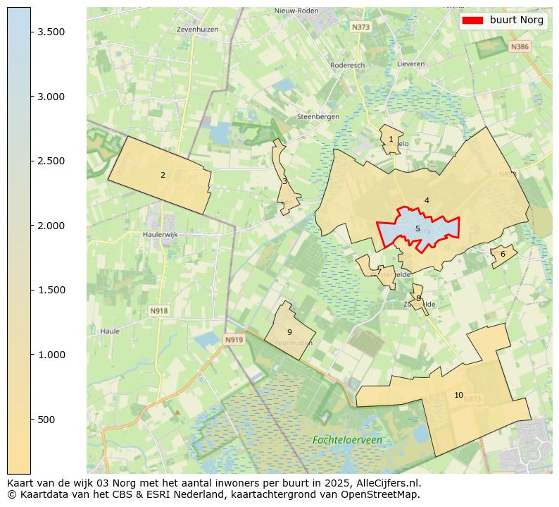 Afbeelding van de buurt Norg op de kaart.