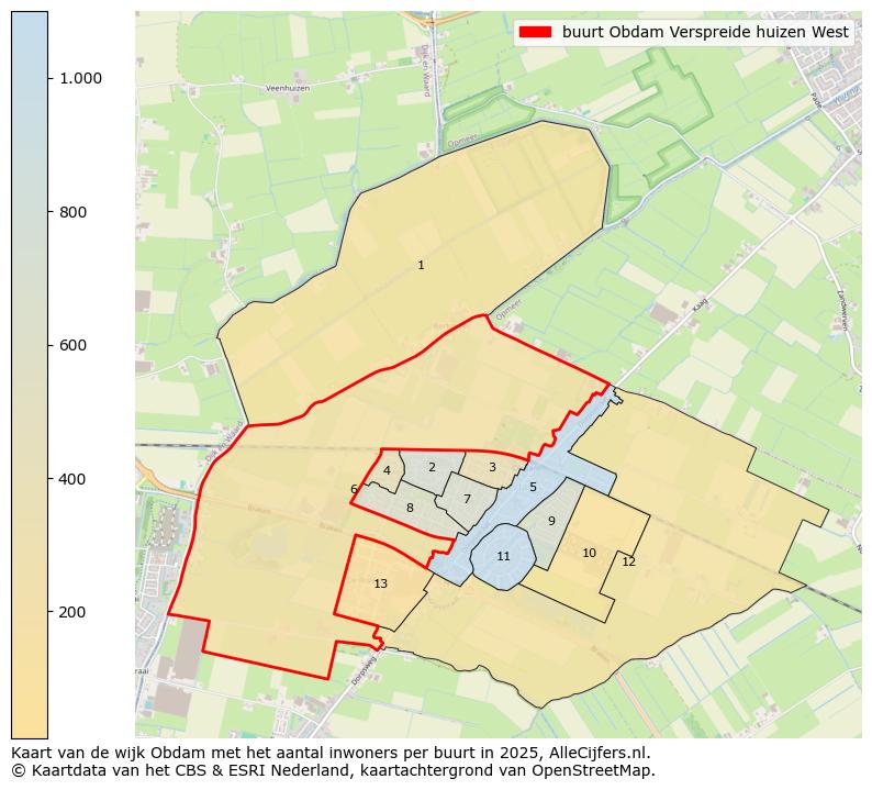 Afbeelding van de buurt Obdam Verspreide huizen West op de kaart.