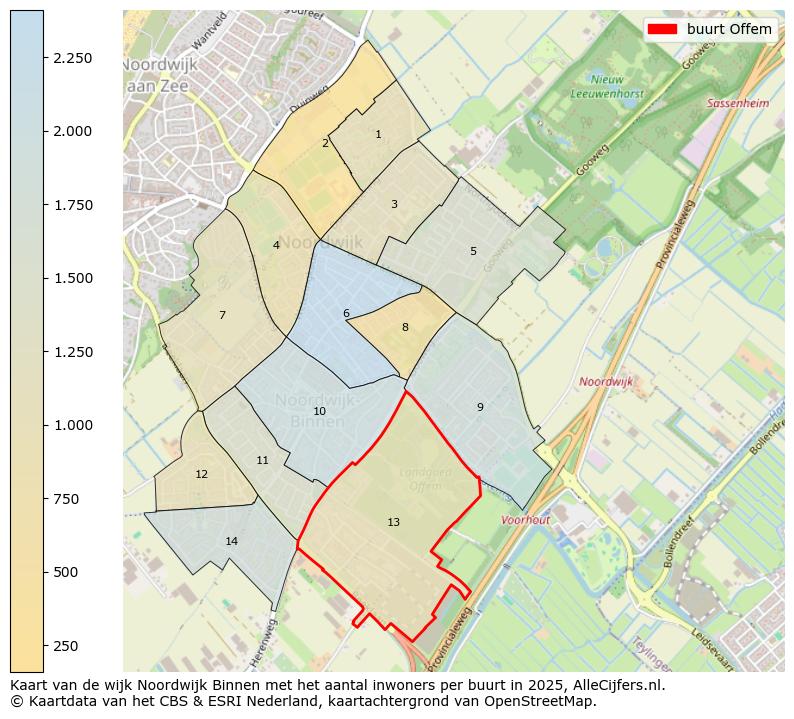 Afbeelding van de buurt Offem op de kaart.