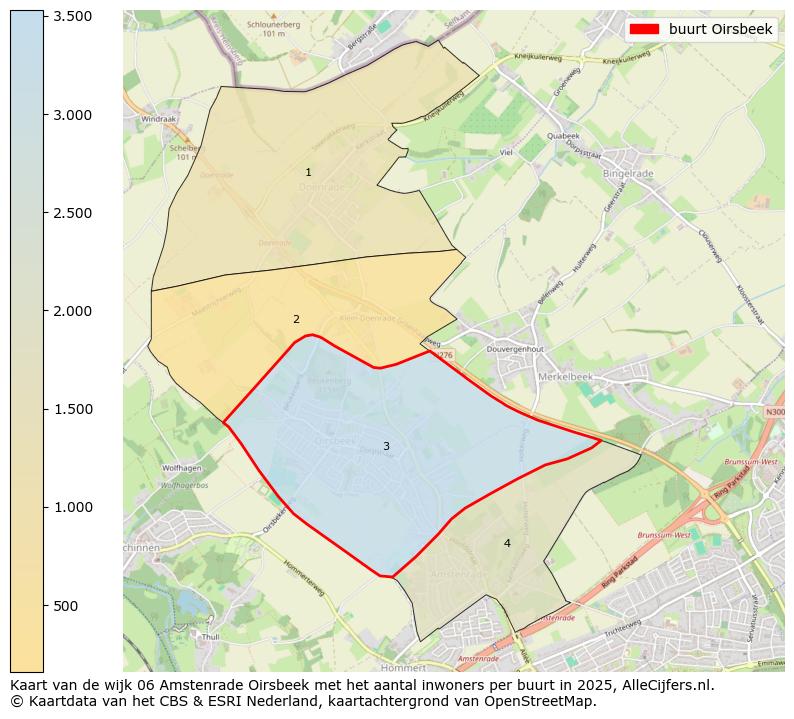 Afbeelding van de buurt Oirsbeek op de kaart.
