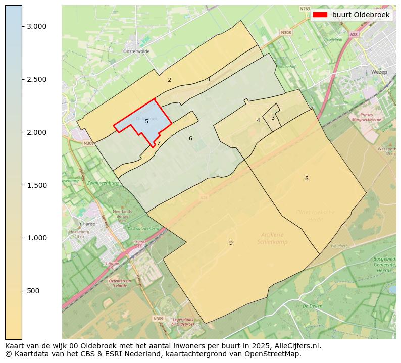 Afbeelding van de buurt Oldebroek op de kaart.